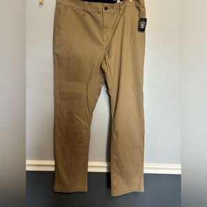 Tan Volcom men’s slacks